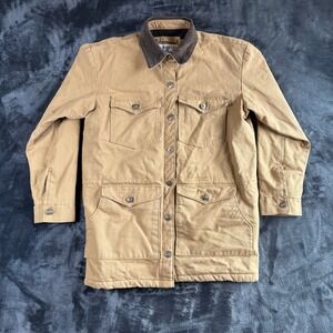 Schaefer Outfitters Womens L Tan Corduroy Collar Blanket Lined Barn Coat